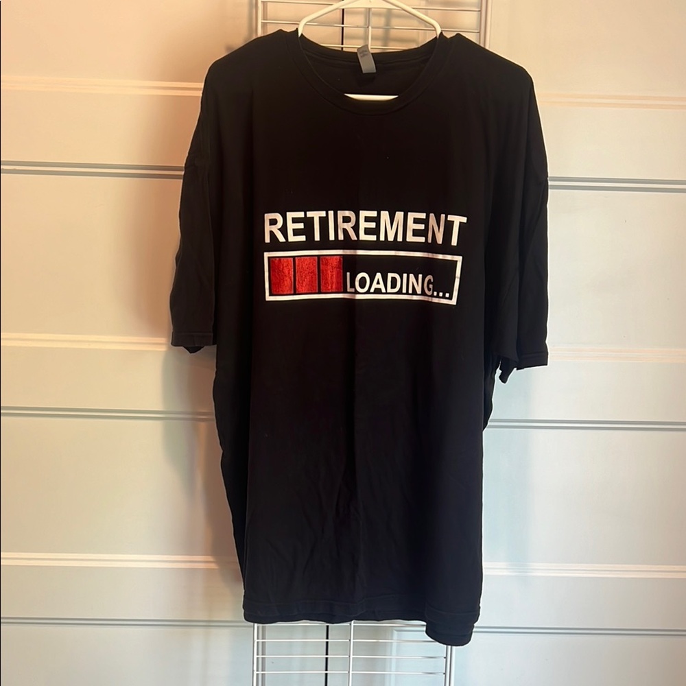 Black Retirement Loading T-Shirt